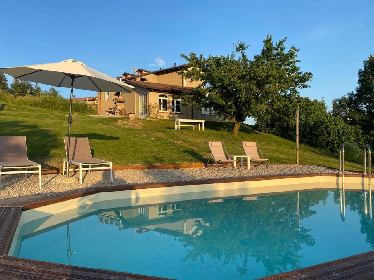 La Casa Di Roby-1 Appartamento La Morra Con Piscina Buitenkant foto
